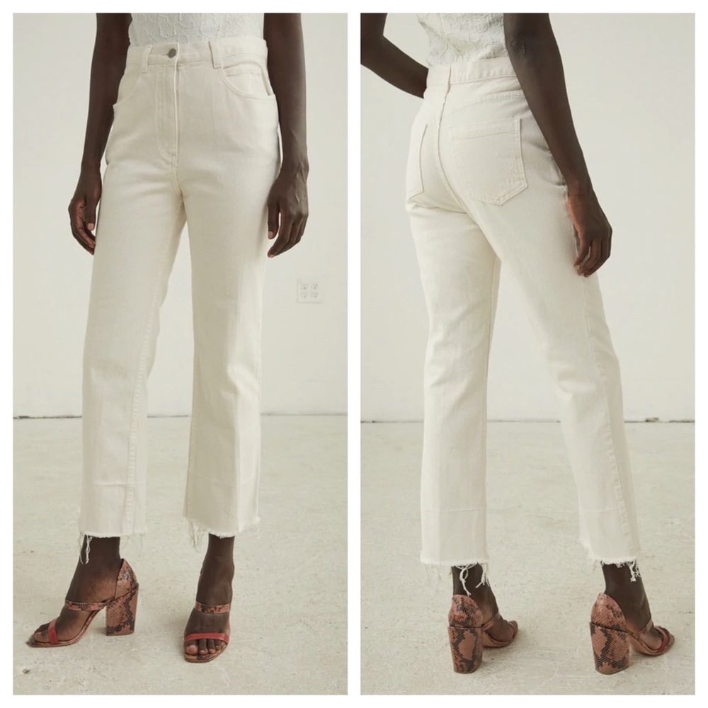Rachel Comey Slim Legion Pant in Dirty White